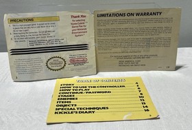 Kickle Cubicle Nintendo NES Game Cartridge Sleeve and Manual