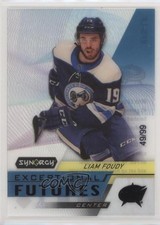 2020 Upper Deck Synergy Exceptional Futures Black 49/99 Liam Foudy #EFS-LF 08fg