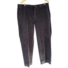 Orvis Brisbane Moss Corduroy Pants Mens 36 Brown Flat Front Wide Wale Heritage