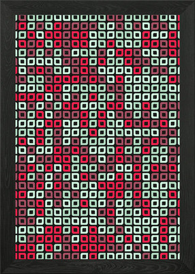 Geometric Pattern Framed Wall Art Poster Canvas Print Picture
