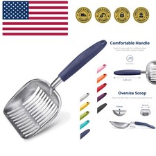 Cat Litter Scoop, Aluminum Alloy Sifter, Kitty Metal Scooper, Deep Shovel, Lo...