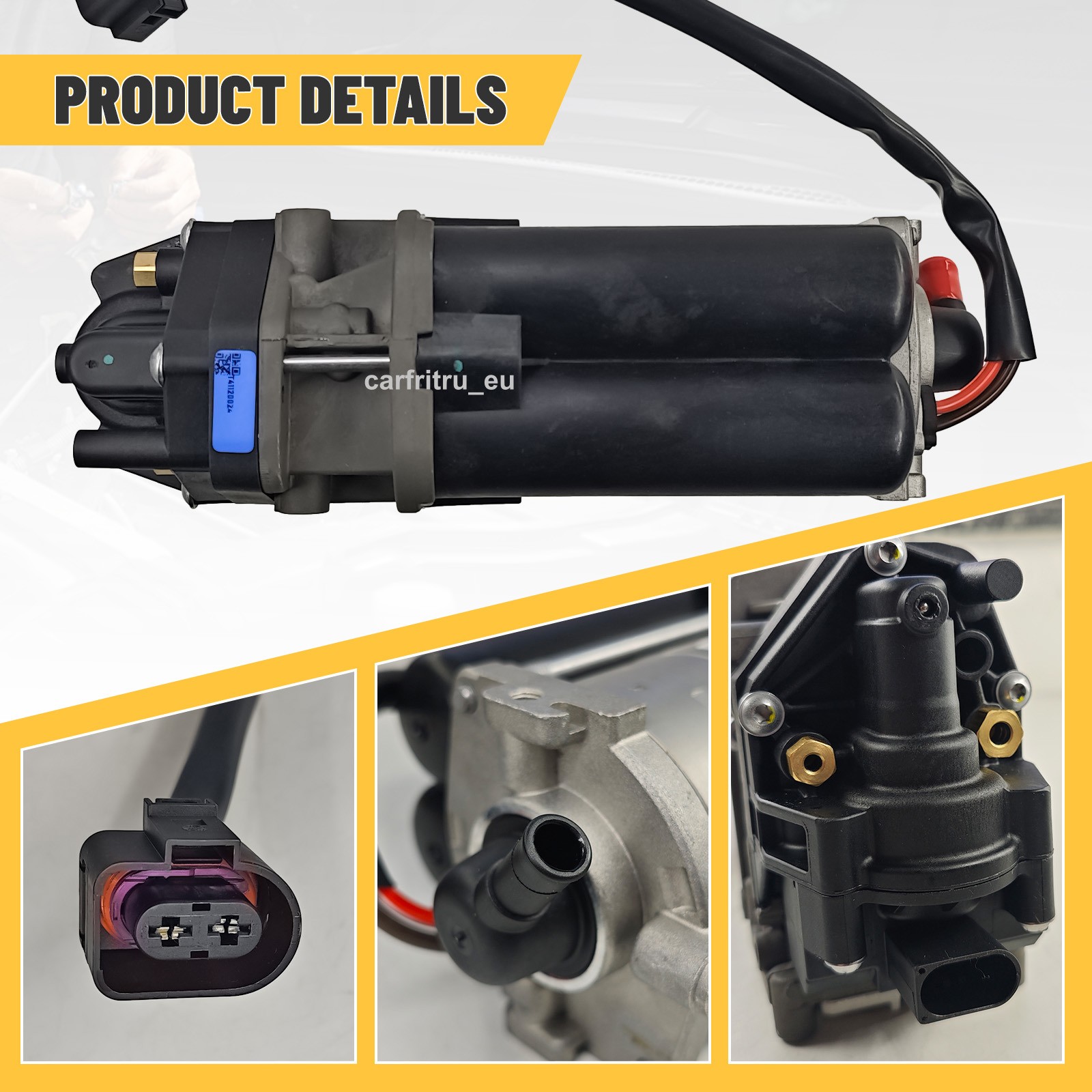 Air Suspension Compressor w/ Dryer for Audi Q7 Q8 SQ8 SQ7 & Bentley Lamborghini