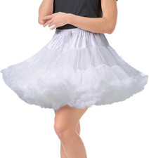 Women'S High Wasit Petticoat Skirts Mesh Tulle Underskirt Ballet Tutu Crinoline
