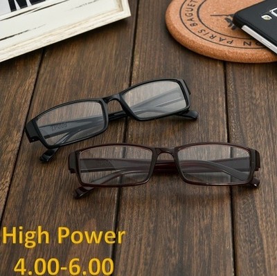 3 Pack High Power Reading Glasses Strong Magnification +4.00 +4.50 +5.50 +6.00