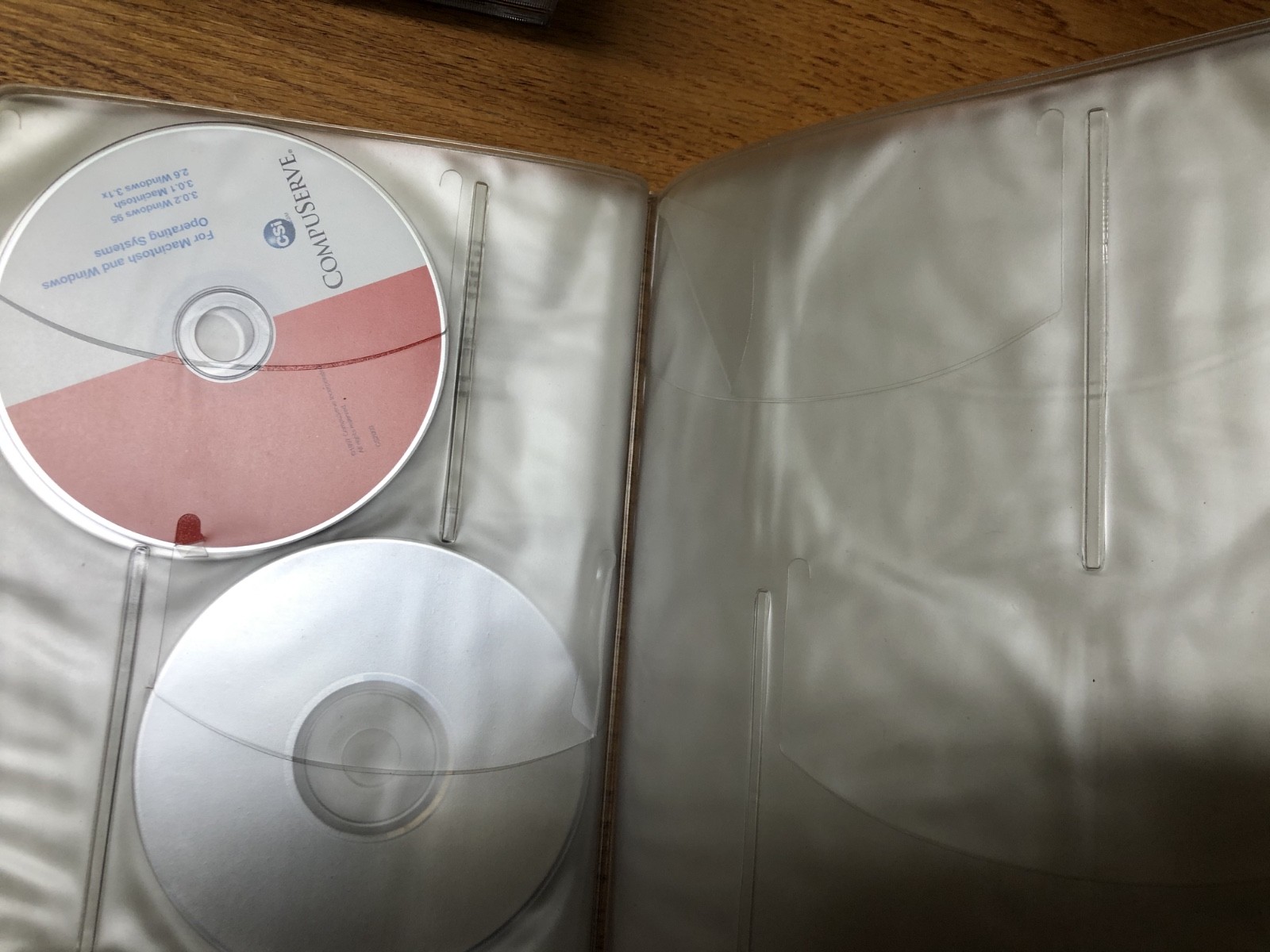 Macintosh Compact Discs Holder and random Discs / Macintosh Computer Software