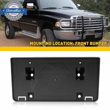 Front License Plate Bracket Tag Holder Mounting Frame For 1997-01 Dodge Ram 1500