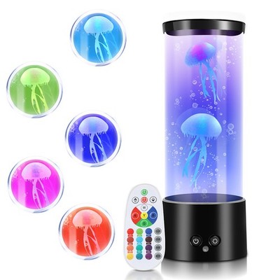 LED Quallen Fantasy Mit Fernsteuerung Lava Lampe Nachtlicht Echte RGB