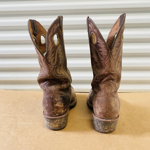 Ariat Heritage Roughstock 34824 Brown Leather Western Boots Shoes Men 11.5D - Afbeelding 5 van 17