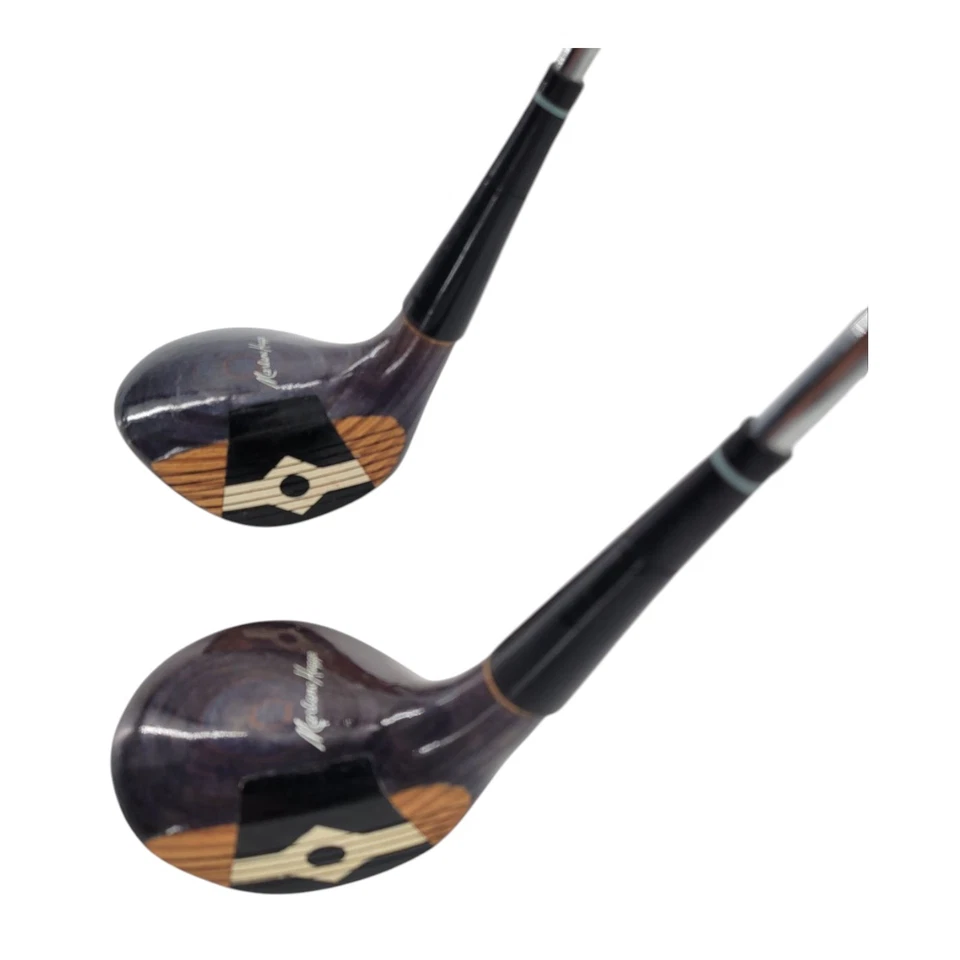 Ram Marlene Hagge Ladies RH Driver and 3 Wood Steel Shafts Original Ram Grips - Image 2 of 4