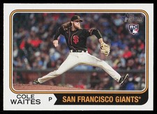 2023 Topps Heritage Cole Waites #258 BASEBALL Rookie San Francisco Giants RC