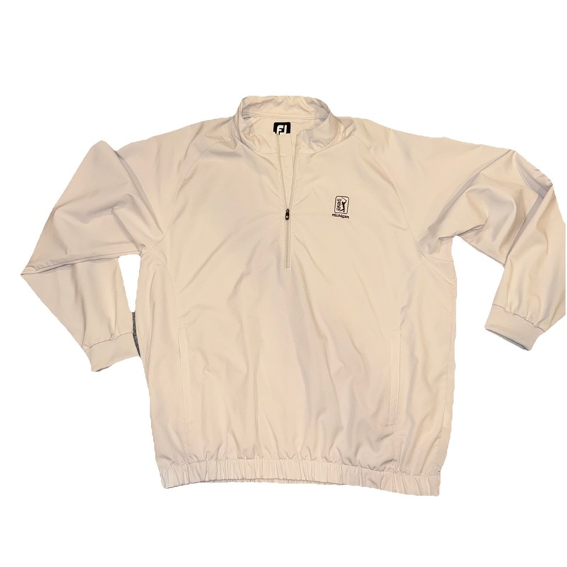 Footjoy  Golf Mens Size XL Beige Lightweight Winbreaker Tan TPC Michigan
