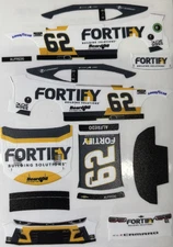 Custom 2024 Anthony Alfredo #62 Fortify 1/64 Scale NASCAR Peel & Stick Decals