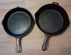 EARLY GRISWOLD No. 80 CAST IRON DEEP DOUBLE SKILLET DUTCH OVEN ERIE PA 1102 1103