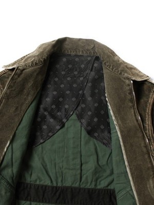 KAPITAL Velveteen Hunter Drizzler Jacket Dirty Dyed K2509LJ077
