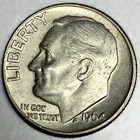 1964-D Roosevelt Dime - Circulated Condition - 90% Silver - US Coin - 3199