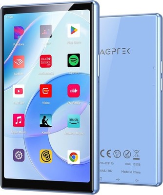 5'' 128GB MP3 Player with Bluetooth and Wifi, T09 Touch Screen Andriod 13 Music