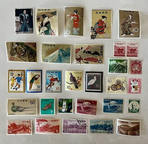 Japan Nippon Vintage Gemälde Fuji Mountain Mix Lot #GB613