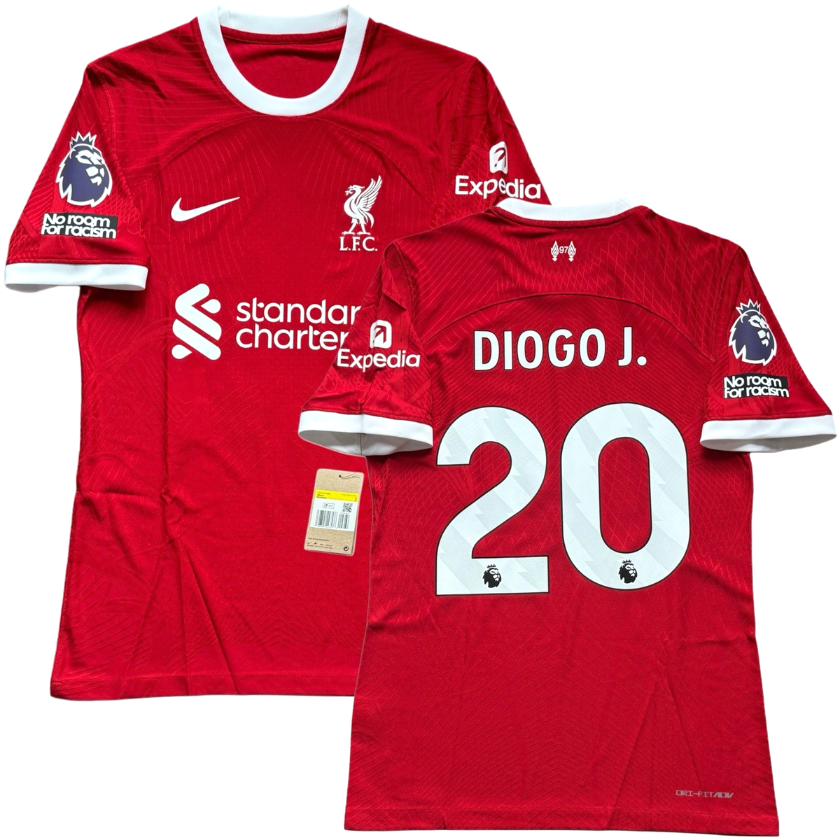 2023/24 Liverpool Authentic Home Jersey #20 Diogo Jota Small