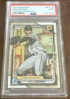 PSA 9 2024 Bowman Paul Skenes Chrome Prospect #BCP125 Pittsburgh Pirates RC MINT