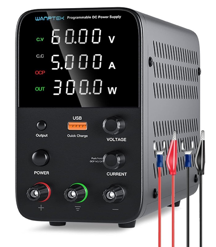 WPS 0-60V 5A Variable DC Power Supply Lab Adjustable regulated Bench Switching