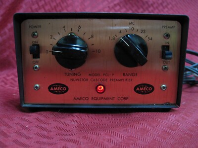 Vintage Rare AMECO Antenna Preamplifier Model PCL-P RCA 6DS4 Nuvistors  Cascode