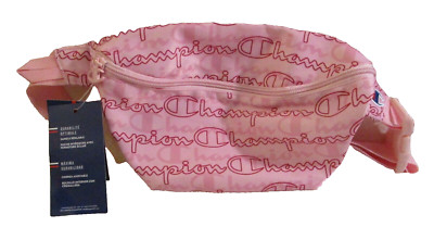NWT Champion Shuffle Fanny Pack Waist Bag 11'' x 3.5'' x 6.5'' Pastel Pink