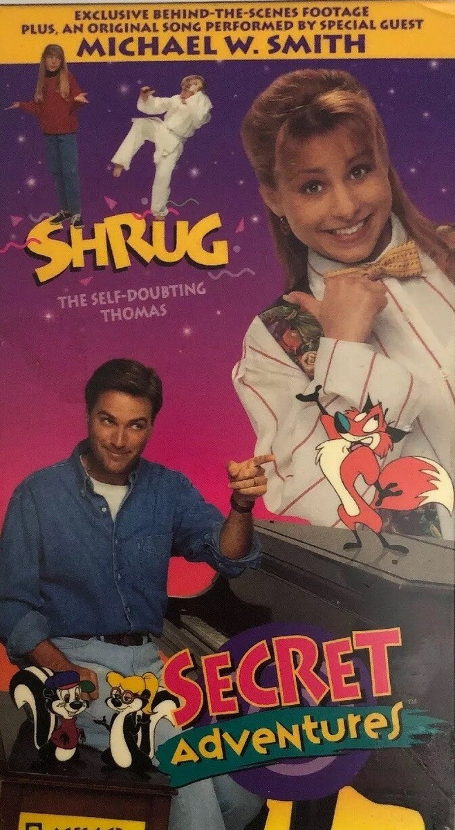 SHRUG The Self Doubting Thomas-Secret Adventurers(VHS 1994)TESTED