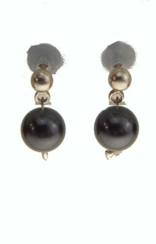 Boucles D'oreilles Crochet Pampille Losange En Pierre De Verre Miroir Et Cristaux - Modèle 3710 Occasion