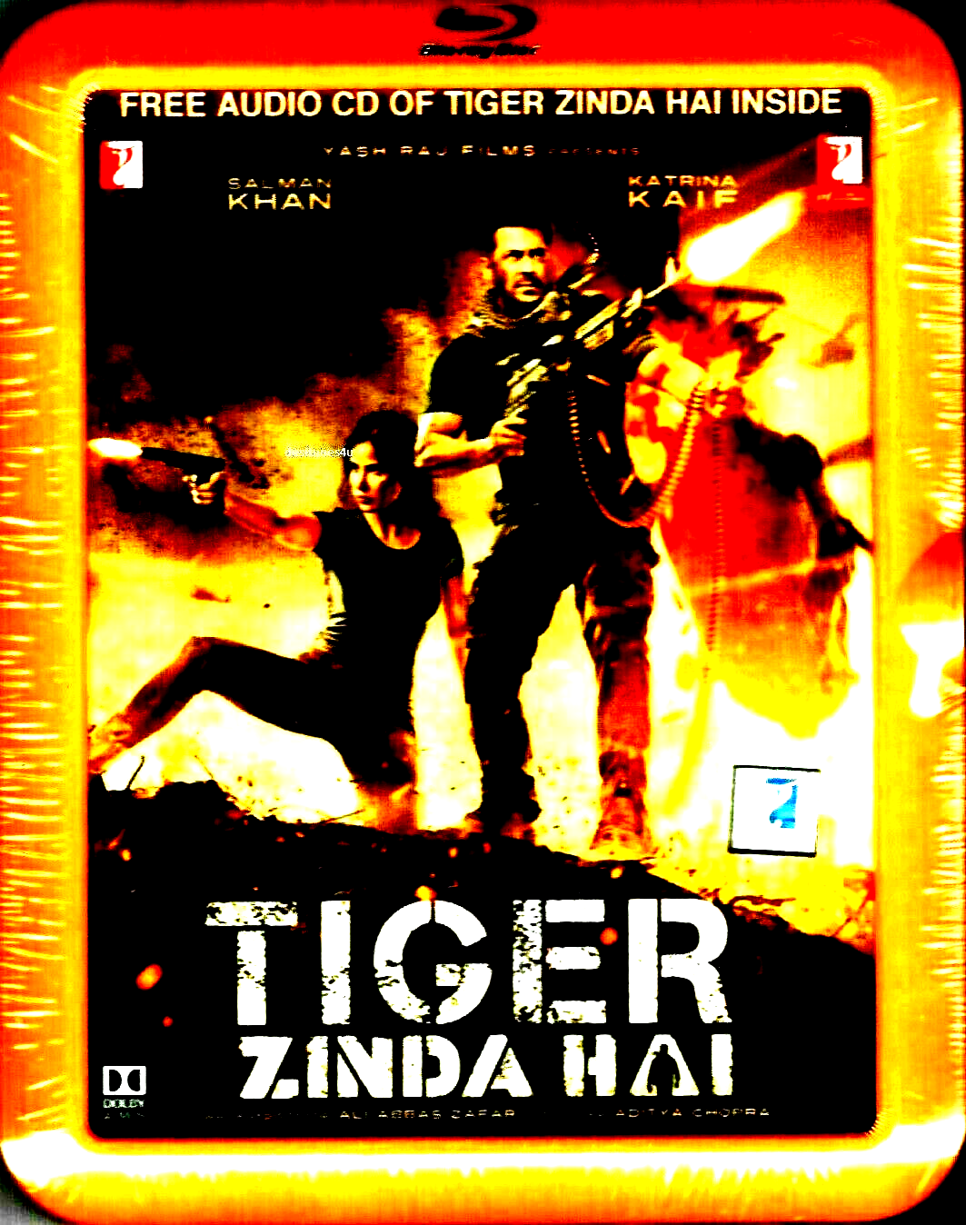 TIGER ZINDA HAI - SALMAN KHAN, KATRINA KAIF - BOLLYWOOD BLU RAY (FREE CD INSIDE)