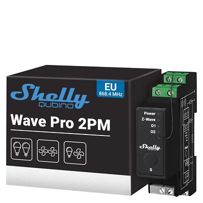 Shelly Relais Schalter Wave Pro 2PM Rolladenschalter