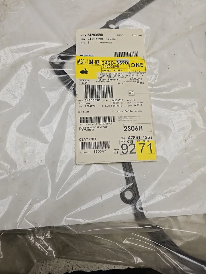 NUEVO 24203590 GENUINO GM ACDelco Transmisión Automática Junta de cárter de aceite D253 Foto 4 de 4