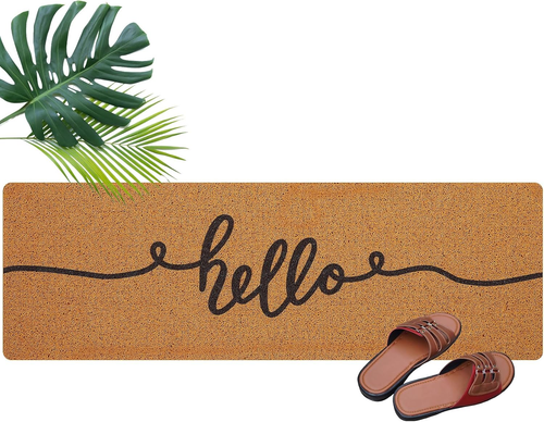 Long Doormat 45'' X 15.5'' Front Door Mat for Entrance inside Outdoor Large Deco