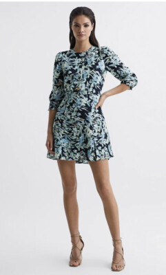Reiss ANNIE Floral MINI DRESS size 12 Blue New Viscose 2023 | eBay Reiss ANNIE Floral MINI DRESS size 12 Blue New Viscose 2023 | eBay