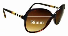 SFx Replacement Sunglass Lenses fits Burberry B 4197 - 58mm Wide