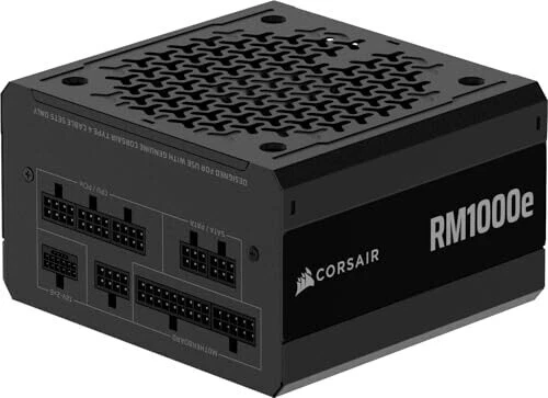 Corsair RM1000e Alimentatore PC Gaming ATX 3.1 1000W PSU Modulare Ventola 120mm - Immagine 3 di 4