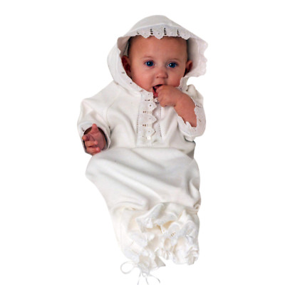 old fashioned drawstring baby gowns