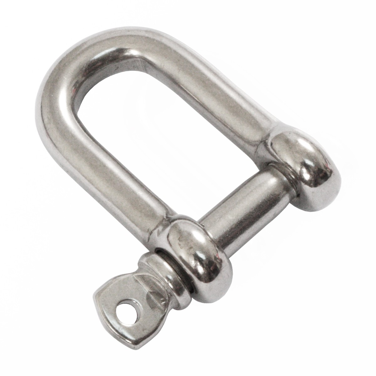 10 Stück OUDQFCJ M5 D-Schäkel Aus 304 Edelstahl – Karabiner Mit Augbolzen, 160 Kg Tragkraft, Für Seile, Ketten & Takelage