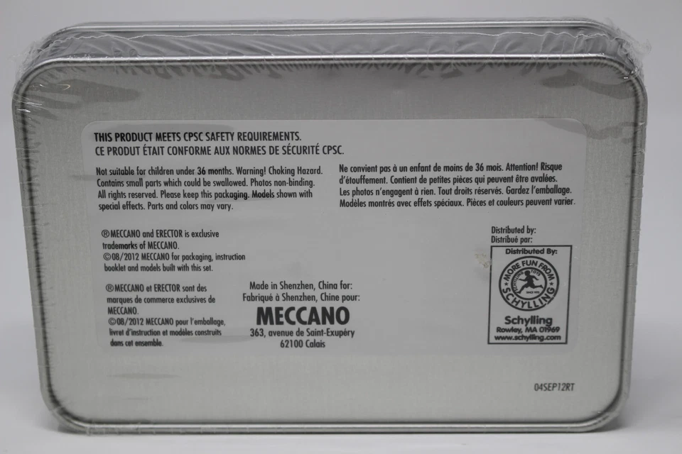 New MECCANO Erector Design Starter Flex #842706E 2012 Two Model Set in tin case - Image 2 of 4