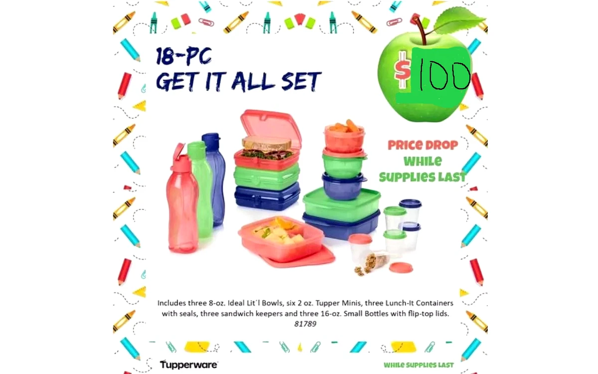 Multicolor Tupperware Lunch Boxes for sale | eBay