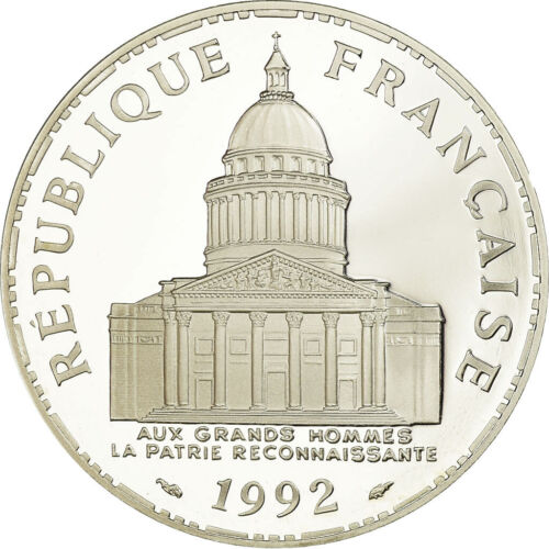 [#707877] France, 100 Francs, Panthéon, 1992, Paris, BE, Argent, SPL, Gadoury:89 - Imagen 1 de 2