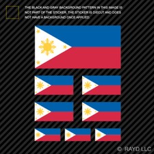 8 Pcs Assorted Filipino Flag Sticker Set Philippines Pinoy Star Sun 8 Pcs Assorted Filipino Flag Sticker Set Philippines Pinoy Star Sun
