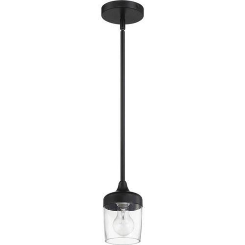 Craftmade 58191FB Wrenn 1 Light 5.12 inch Flat Black Mini Pendant