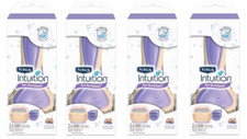 Schick Intuition Pure Nourishment Razor Handle  2 Cartridges 4 Pack 