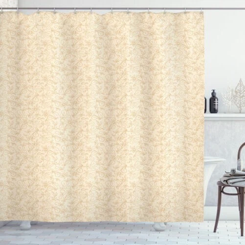 Lotus Tenda Doccia Floreale Bianco E Nero – 180x180 Cm, Poliestere Impermeabile, Con 12 Ganci, Lavabile In Lavatrice
