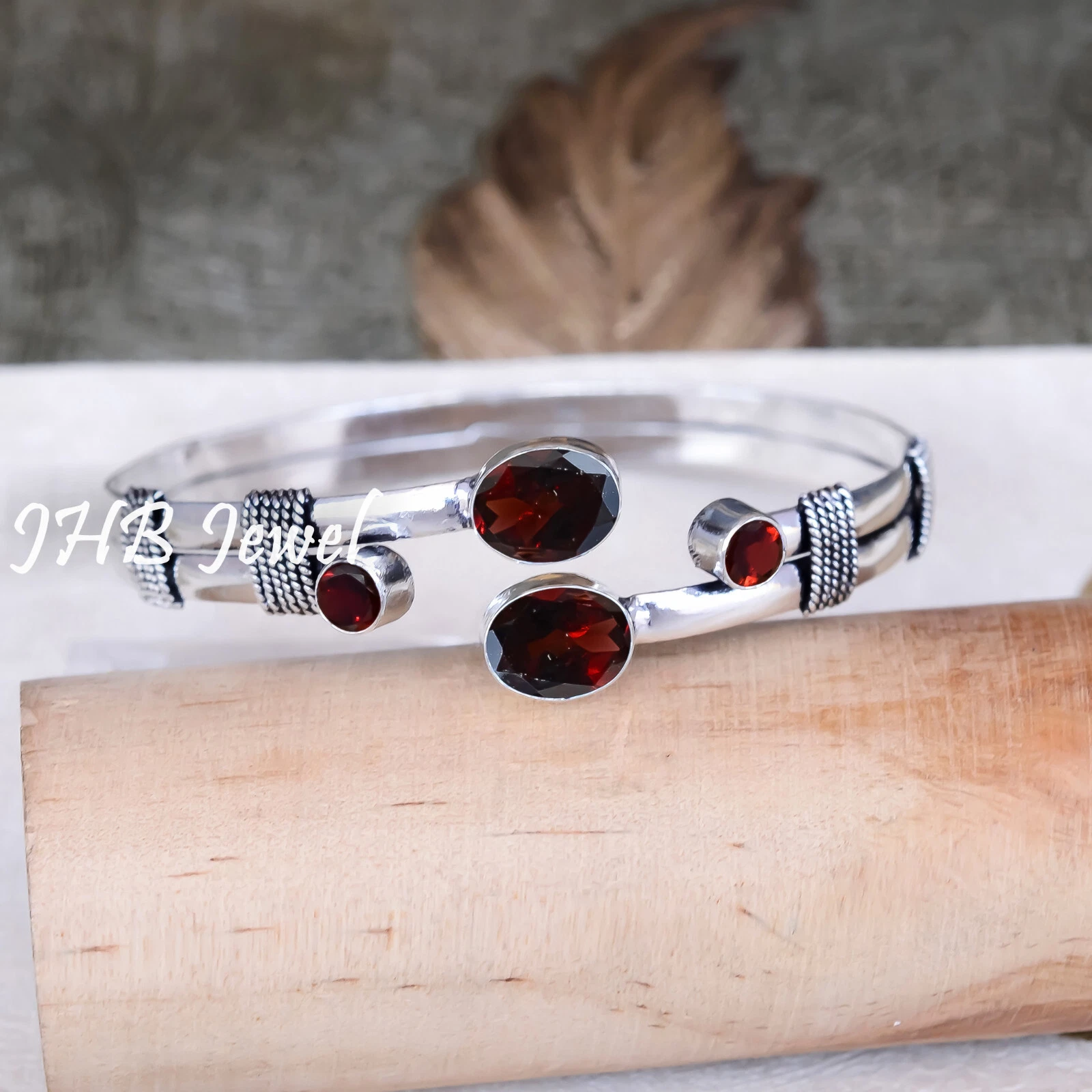 VALENTINO Bracciale Bracciale Bracciale Pietra Granato Sfaccettata Granato Sfaccettata Gioielli Ragazzo