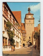 Postcard The white Tower, Rothenburg ob der Tauber, Germany
