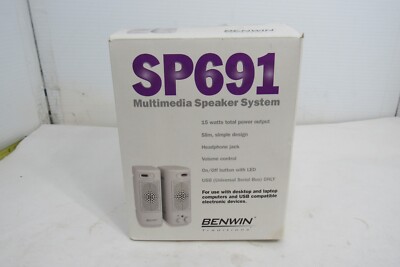 PC Cpomputer Multimedia Speaker System SP691 Benwin Traditions