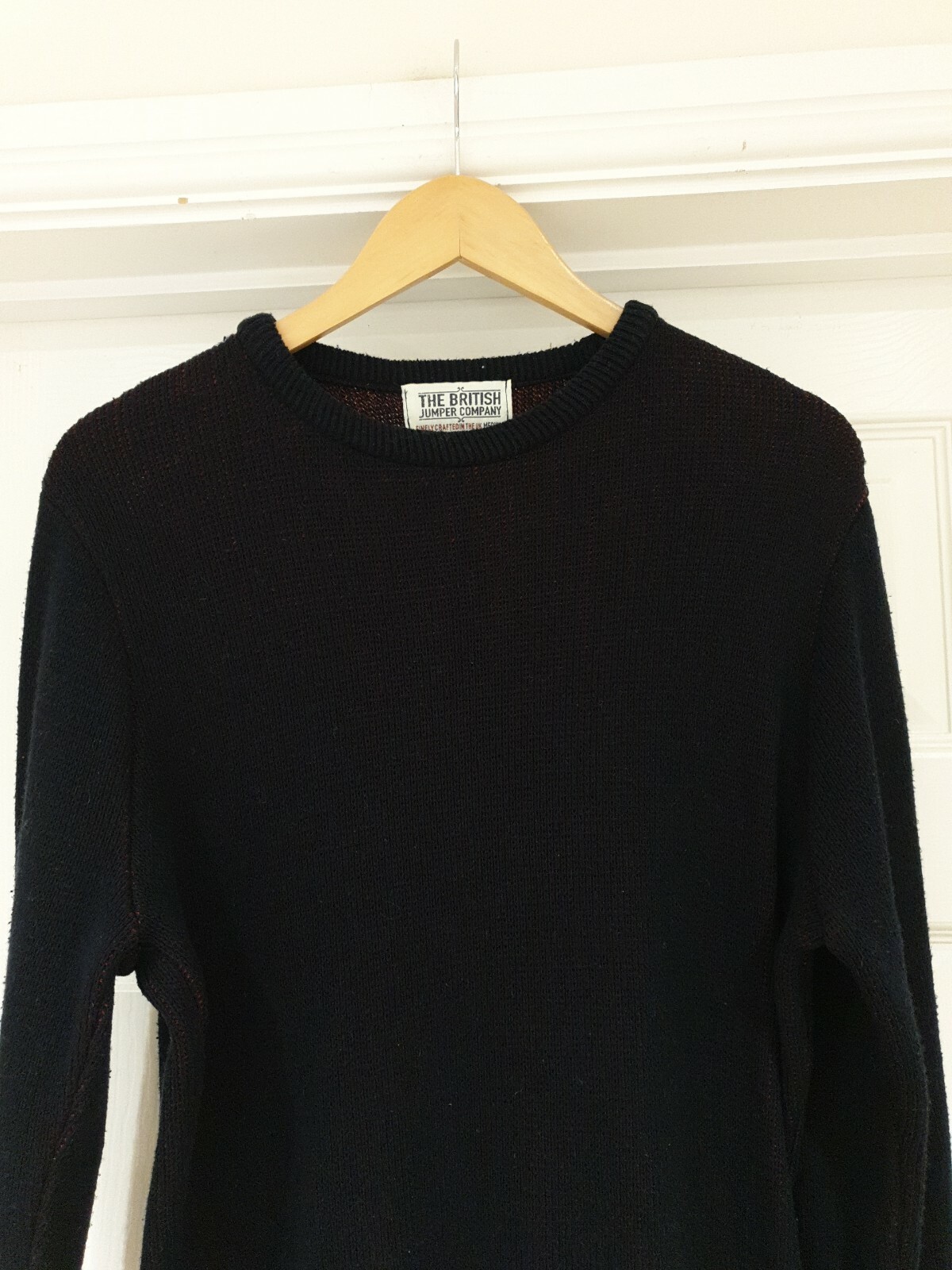 THE BRITISH JUMPER COMPANY Jumper Blue/Red Long Sleeve Men's Size Medium image 4