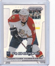 2013 2013-14 PRIZM JONATHAN HUBERDEAU ROOKIE SILVER PRIZM 243 PANTHERS