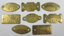 Vtg 1970's Lot Dog Tag License Tax Registration EAST WINDSOR, NEW JERSEY Tokens